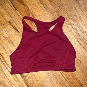 Alphalete Red High Neck Sports Bra